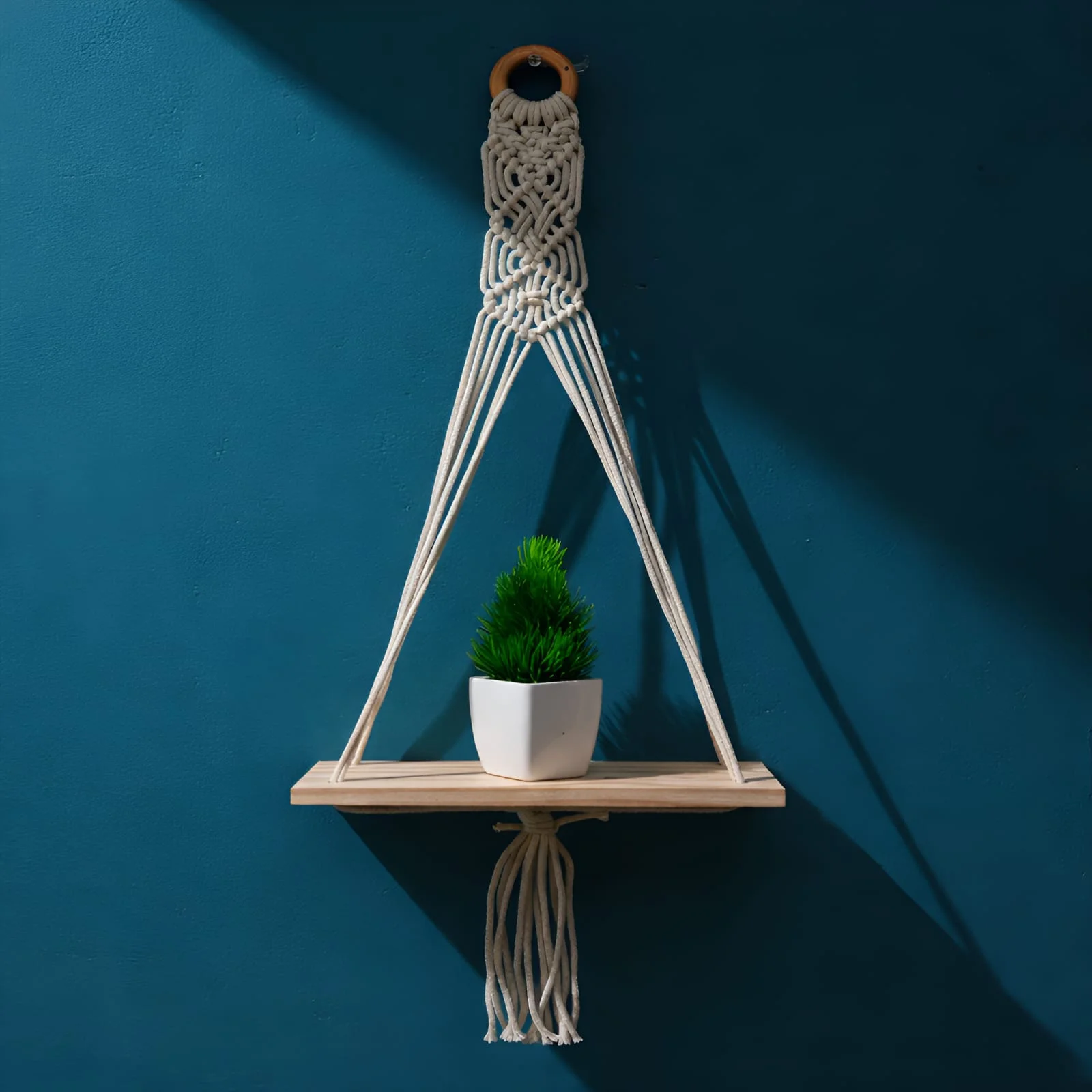 Beautiful Macrame Wall Hanging Shelf - AF1010